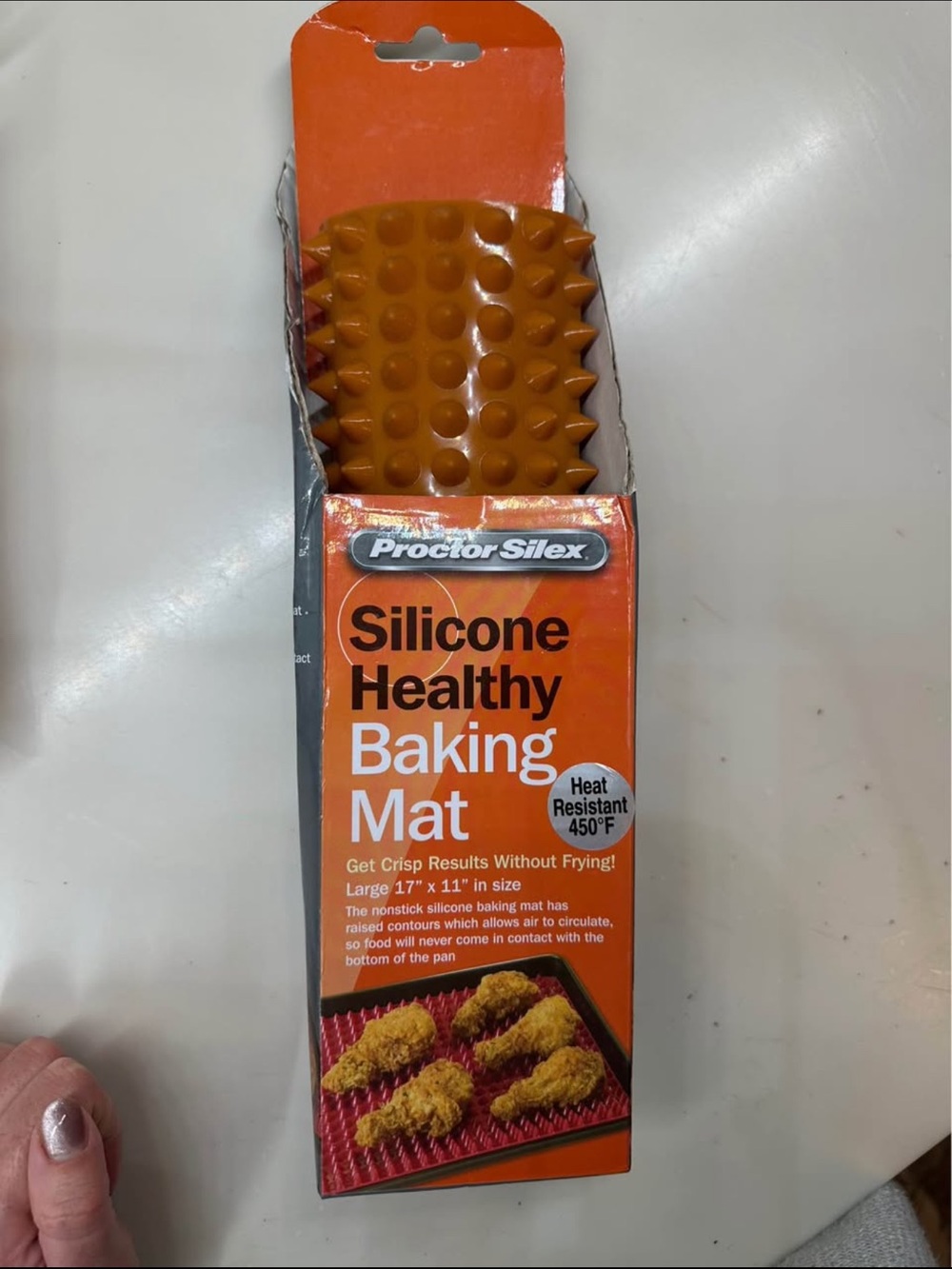 Proctor Silex Orange Silicone Healthy Baking Mat